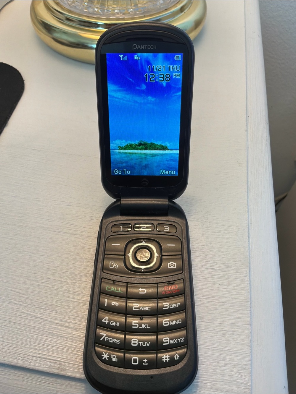 At&T Pantech Breeze IV Black Flip Phone - Classic Mobile with Keypad